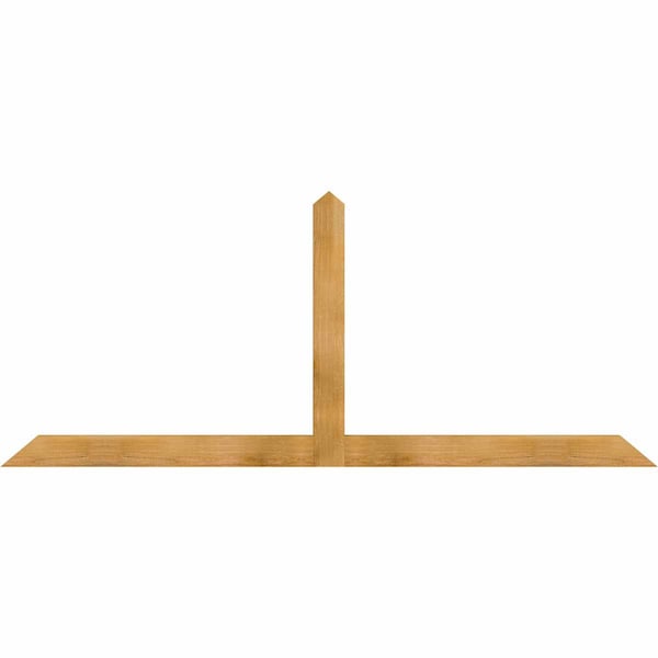 Ekena Millwork Portland Rough Sawn Timber Gable Bracket, Western Red Cedar, 84"W x 35"H x 2"D x 4"F, 10/12 Pitch GBW084X35X0204POR00RWR - main